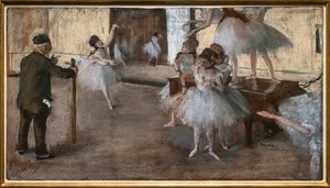 Die Tanzstunde. Um 1876 von Edgar Degas