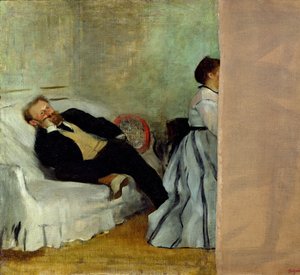 Der Maler Édouard Manet mit seiner Frau Suzanne von Edgar Degas