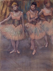 Drei Tänzerinnen vor der Probe, ca. 1880 von Edgar Degas