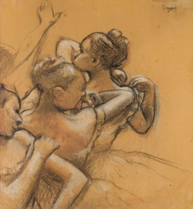 Drei Tänzerinnen, ca. 1895-99 von Edgar Degas