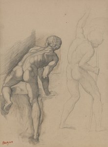 Zwei nackte Männer, 1856-57