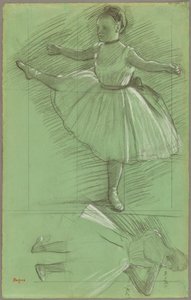 Zwei Studien von Tänzern von Edgar Degas