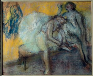 Zwei Tänzerinnen in Ruhe von Edgar Degas