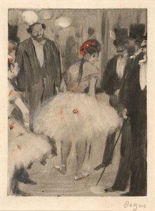 Virginie wird bewundert, während der Marquis Cavalcanti zusieht, ca. 1876-1877 von Edgar Degas