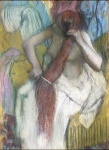 Frau kämmt ihr Haar von Edgar Degas