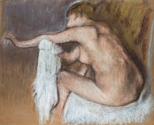 Frau, die ihren Arm trocknet, ca. 1884 von Edgar Degas