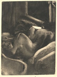 Frau beim Lesen, ca. 1885 von Edgar Degas