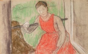 Frau am Fenster von Edgar Degas