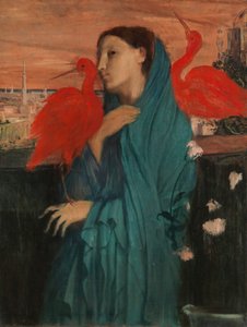 Junge Frau mit Ibis, 1860-62