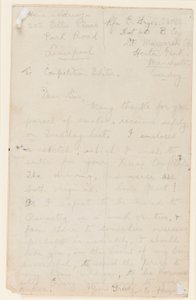 Brief an einen Zeitungswettbewerbsredakteur, 1914-18