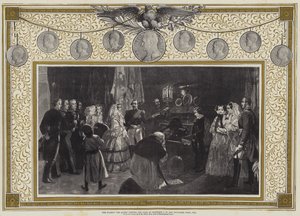Ihre Majestät die Königin besucht das Grab von Napoleon I. in den Invalides, Paris von Edgar Melville (after) Ward