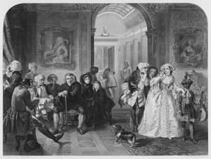 Dr. Johnson im Vorzimmer von Lord Chesterfield, nach dem Bild in der Vernon Gallery