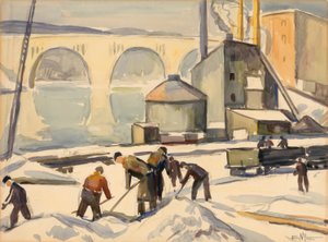 C.W.A. Arbeiter an der Key Bridge von Edgar Nye