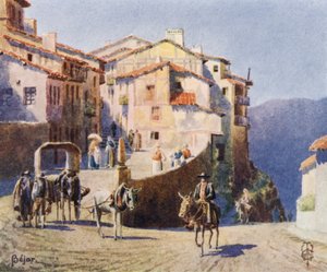 Nordspanien: Bejar, ein Zugang zur Stadt von Edgar T. A. Wigram