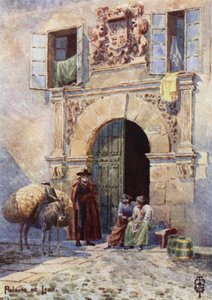 Nordspanien: Leon, eine alte Palasttür von Edgar T. A. Wigram