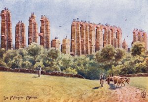 Nordspanien: Merida, "Los Milagros," die Ruinen des großen Aquädukts