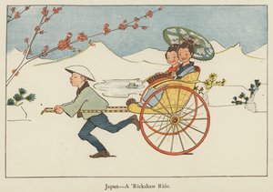 Japan, eine Rikscha-Fahrt