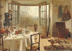 Mittagessen des Jägers von Edith Hayllar