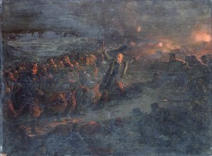 Angriff auf das Selinghinsk-Reduit durch General Monet, 24. Februar von Edme Adolphe Fontaine
