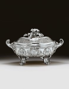 Louis XV Terrine, Deckel und Einsatz