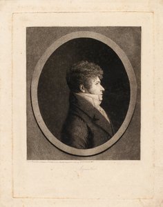 Porträt des Dirigenten und Komponisten Gaspare Spontini 1774-1851 von Edme Quenedey