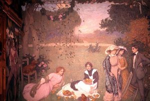 Mittagessen im Grünen von Edmond François Aman Jean