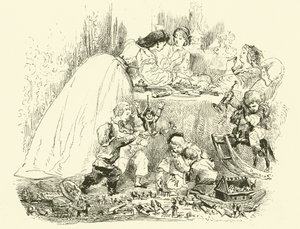 Szenen des Pariser Lebens: Neujahrstag der Kinder (Gravur) von Edmond (after) Morin