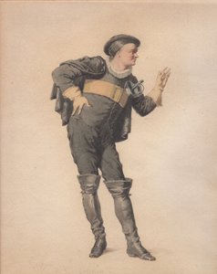 Crispin in Les Folies amoureuses von Jean-François Regnard von Edmond Aime Florentin Geffroy