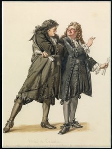 Porträt von Vadius und Trissotin, um 1870 von Edmond Aime Florentin Geffroy