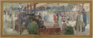 Skizze für den Festsaal von Maisons-Alfort: Hommage an das Verdienst von Edmond Debon