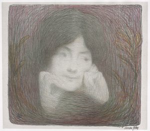 Das Album der Drucke der Galerie Vollard: Mlle. Mornéo de la Comédie-Française von Edmond François Aman Jean