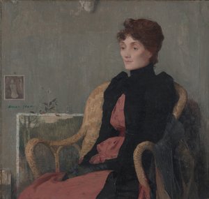Porträt einer Frau, um 1891 von Edmond François Aman Jean