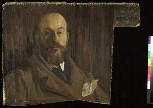 Porträt von Paul Albert Besnard (Fragment), ca. 1896 von Edmond Jean