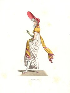 Modische Frau Merveilleuse, Frankreich