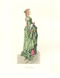 Flämische Hofdame von Edmond Lechevallier Chevignard