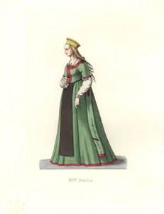Junge Frau aus Danzig von Edmond Lechevallier Chevignard