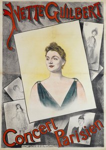 Yvette Guilbert Concert Parisien, 1890