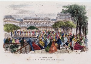 Der Königspalast - Zeichnung von Morin, circa 1830 von Edmond Morin