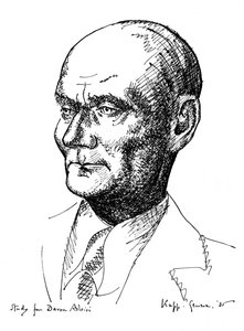 Studie für Baron Aloisi, italienischer Staatsmann, 1935 von Edmond Xavier Kapp