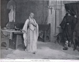 Lady Godiva und Earl Leofric, Illustration aus 