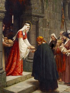 Die Wohltätigkeit der Heiligen Elisabeth von Ungarn, um 1895