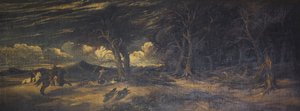 Wildschweinjagd in Xanthus in Lykien, ca. 1845 von Edmund G. Muller