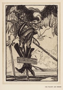 Der Kranz des Kaisers: Die Wacht am Rhein von Edmund Joseph (after) Sullivan