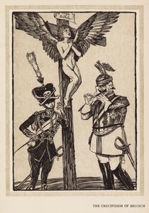 Der Kranz des Kaisers: Die Kreuzigung Belgiens (Lithografie)