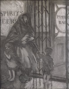Die Wirtshaustür, Bibbys Annual von Edmund Joseph (after) Sullivan