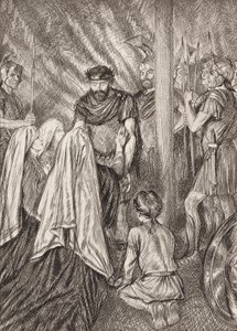 William Shakespeare: Die Tragödie des Coriolanus, Akt V, Szene 3 von Edmund Joseph (after) Sullivan