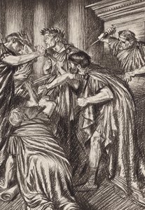 William Shakespeare: Die Tragödie von Julius Caesar, Akt III, Szene 1 von Edmund Joseph (after) Sullivan
