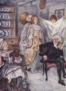 Illustration für Der Pfarrer von Wakefield von Oliver Goldsmith von Edmund Joseph Sullivan