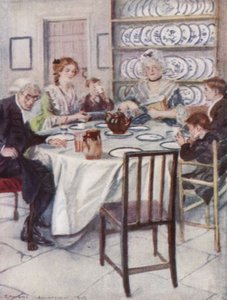 Illustration für Der Pfarrer von Wakefield von Oliver Goldsmith von Edmund Joseph Sullivan