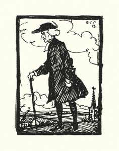 Illustration für Der Pfarrer von Wakefield von Oliver Goldsmith von Edmund Joseph Sullivan
